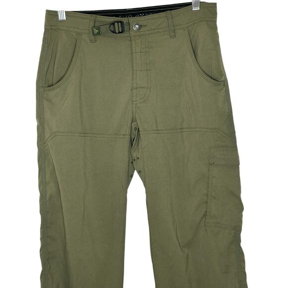 Prana Mens Stretch Zion Pant 28X32 Cargo Pocket Outdoor Hiking Camping Green - Picture 2 of 14